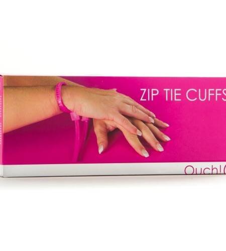ALGEMAS DESCARTÁVEIS DE PLÁSTICO OUCH! ZIP TIE CUFFS ROSA