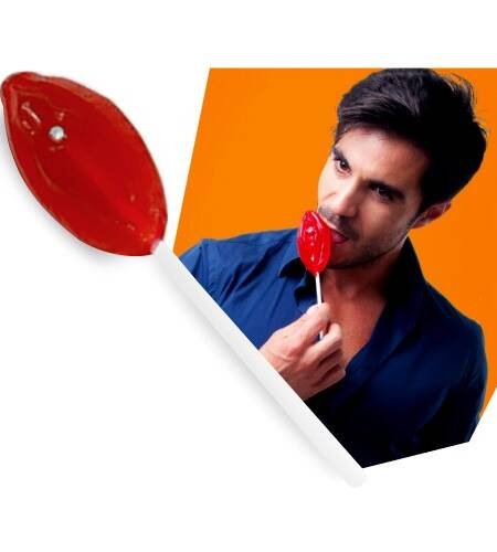 CHUPA-CHUPA DE GOMA EM FORMA DE VULVA SECRET PLAY