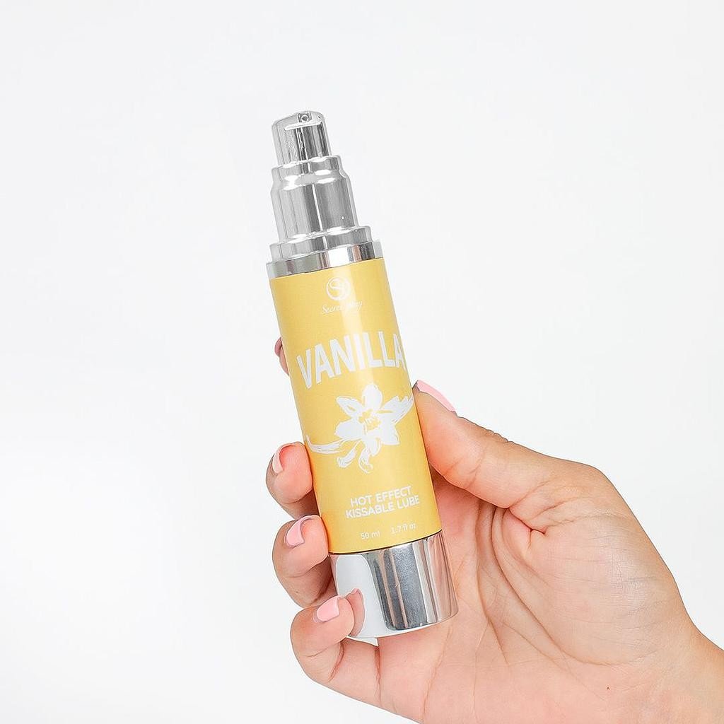 LUBRIFICANTE DE EFEITO CALOR COM SABOR A BAUNILHA 50 ML SECRET PLAY