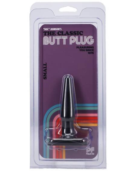 PLUG ANAL DOC JOHNSON CLASSIC BUTT PLUG PRETO SMALL