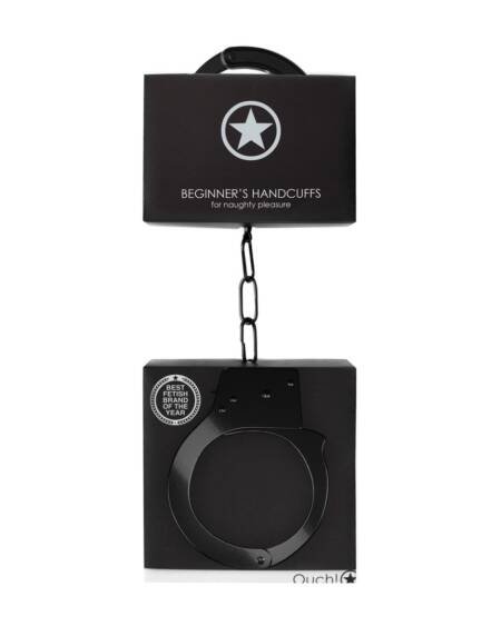 ALGEMAS EM METAL BEGINNER'S HANDCUFFS PRETAS