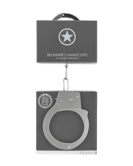 ALGEMAS EM METAL BEGINNER'S HANDCUFFS PRATEADAS