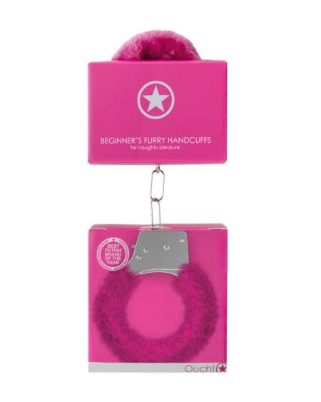 ALGEMAS COM PELUCHE BEGINNER'S FURRY HANDCUFFS ROSA