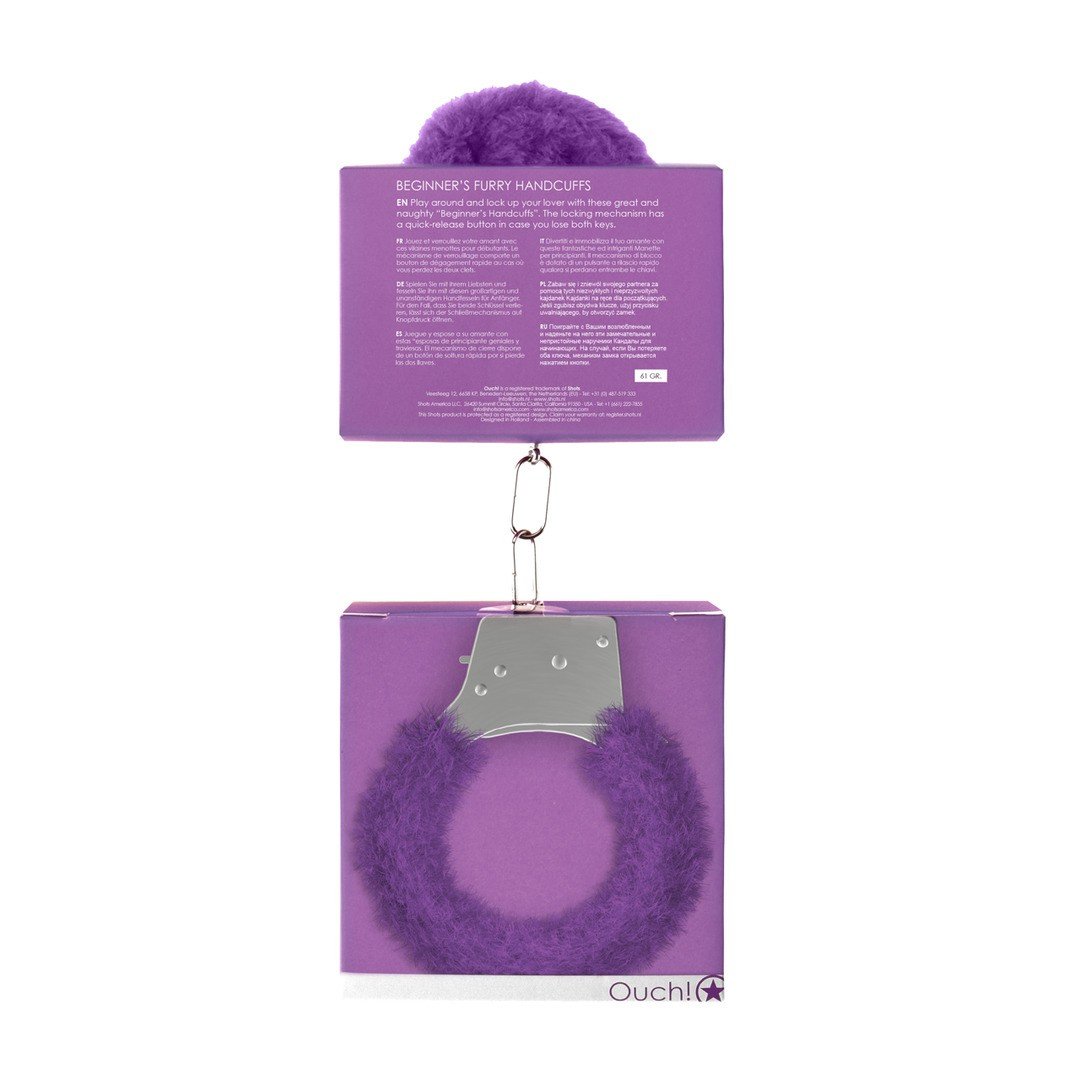 ALGEMAS COM PELUCHE BEGINNER'S FURRY HANDCUFFS ROXAS - Image 3