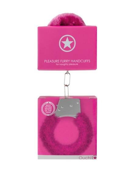 ALGEMAS COM PELUCHE PLEASURE FURRY HANDCUFFS ROSA