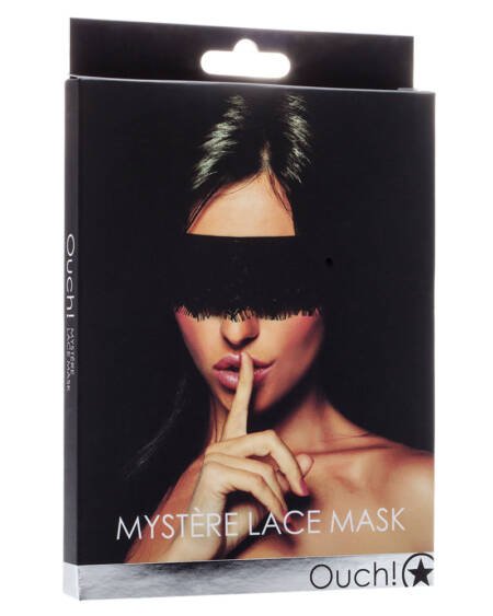 VENDA PARA OS OLHOS OUCH! MYSTÈRE LACE MASK PRETA