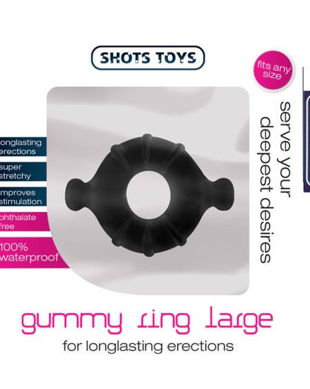 ANEL PARA O PÉNIS GUMMY RING GRANDE