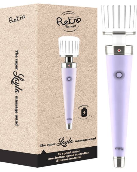 MASSAJADOR RECARREGÁVEL RETRO LAYLA ROXO