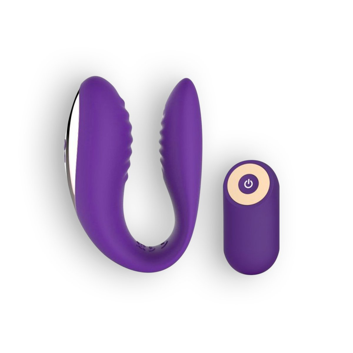 VIBRADOR RECARREGÁVEL COM COMANDO PARA CASAL ROXO TOYZ4LOVERS - Image 5
