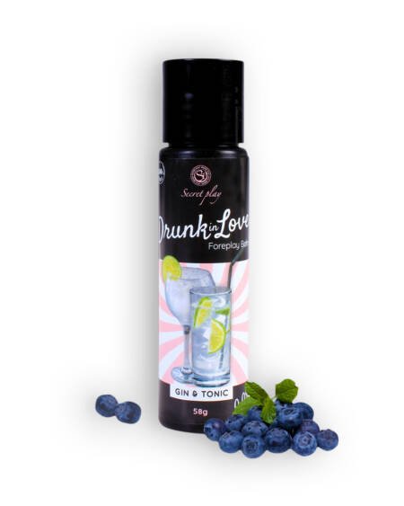 BÁLSAMO LUBRIFICANTE SABOR GIN TÓNICO DRUNK IN LOVE SECRET PLAY 60ML