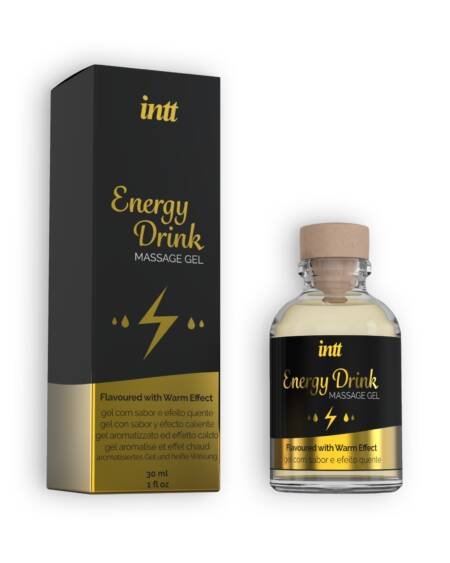 GEL DE MASSAGEM COM SABOR A BEBIDA ENERGÉTICA INTT 30ML