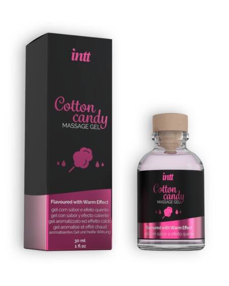 GEL DE MASSAGEM COM SABOR A ALGODÃO DOCE INTT 30ML
