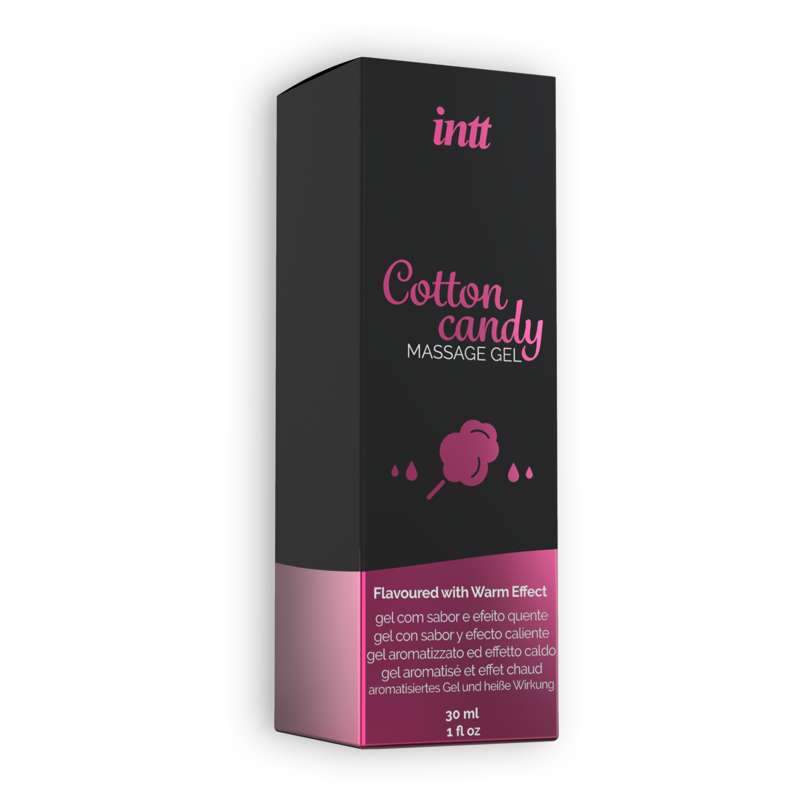 GEL DE MASSAGEM COM SABOR A ALGODÃO DOCE INTT 30ML - Image 3