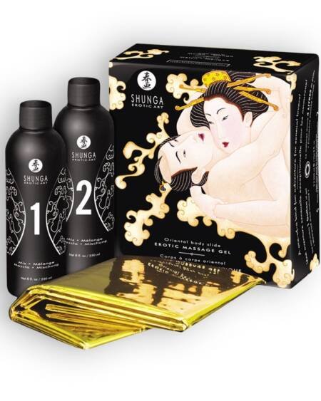KIT DE ÓLEOS DE MASSAGEM SHUNGA MELÃO