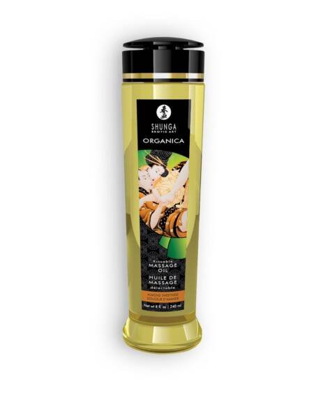 ÓLEO DE MASSAGEM BEIJÁVEL SHUNGA ORGANICA AMÊNDOA DOCE 240ML
