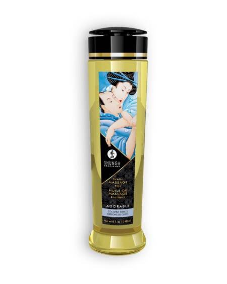 ÓLEO DE MASSAGEM SHUNGA ADORABLE EMOÇÕES DE CÔCO 240ML