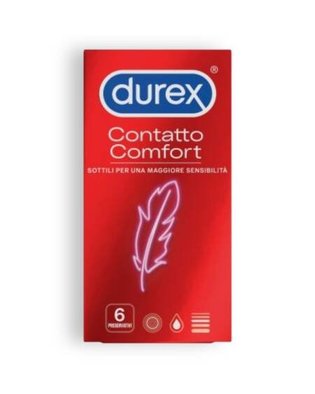 PRESERVATIVOS DUREX CONTATTO COMFORT 6 UNIDADES