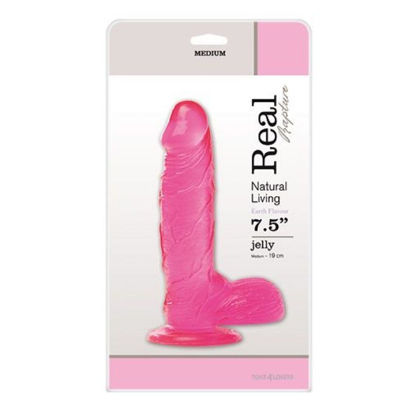 DILDO REAL RAPTURE EARTH FLAVOUR 7.5'' ROSA - Image 3