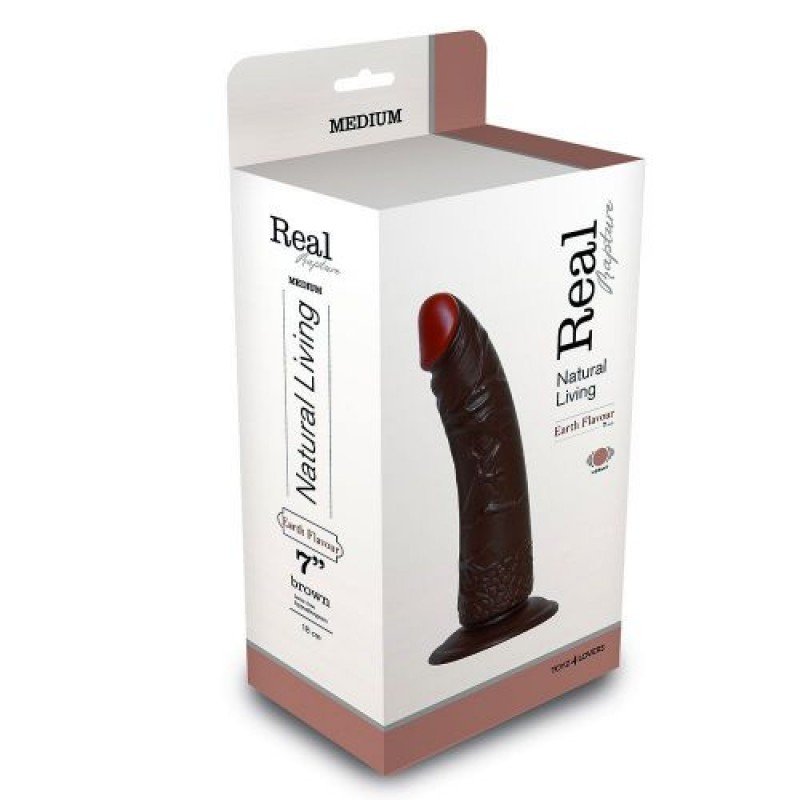 VIBRADOR REALÍSTICO REAL RAPTURE EARTH FLAVOUR 7'' NEGRO - Image 3