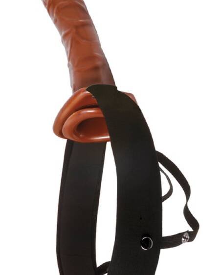 STRAP-ON OCO 10” CHOCOLATE DREAM HOLLOW STRAP-ON FETISH FANTASY SERIES