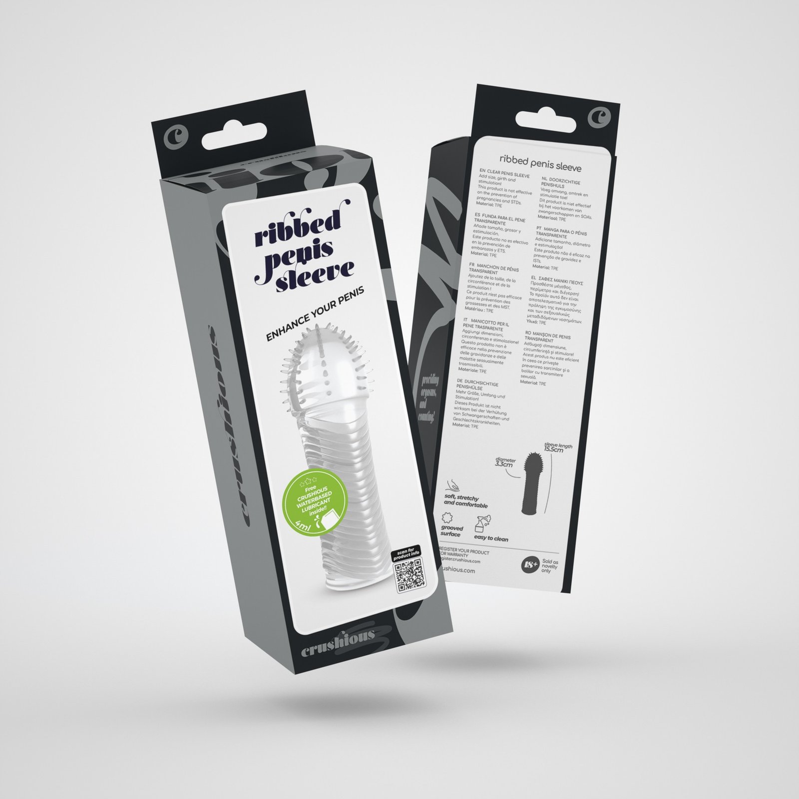 MANGA PARA O PÉNIS RIBBED CRUSHIOUS - Image 9