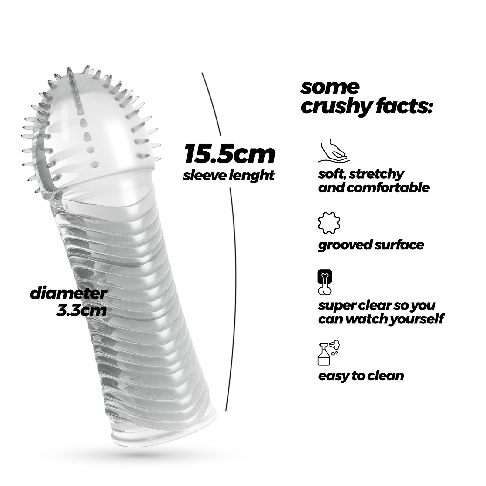 MANGA PARA O PÉNIS RIBBED CRUSHIOUS - Image 10