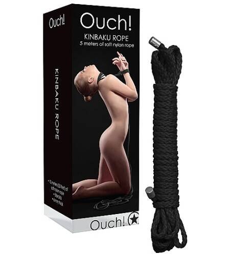 CORDA DE RESTRIÇÃO KINBAKU 5 METROS PRETA