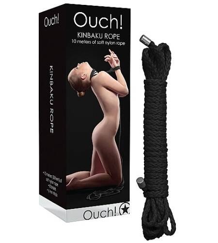 CORDA DE RESTRIÇÃO KINBAKU 10 METROS PRETA