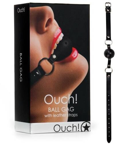 MORDAÇA OUCH! BALL GAG PRETA