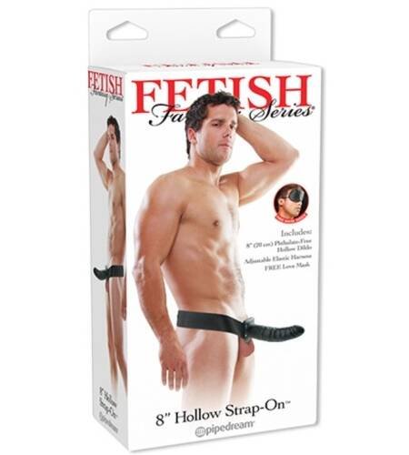 STRAP-ON OCO 8'' HOLLOW FETISH FANTASY SERIES PRETO