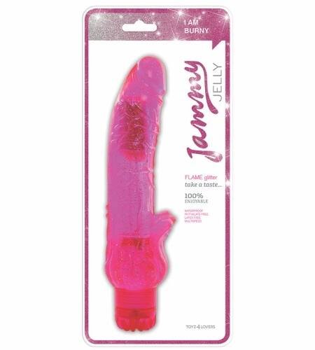 VIBRADOR JAMMY JELLY FLAME GLITTER