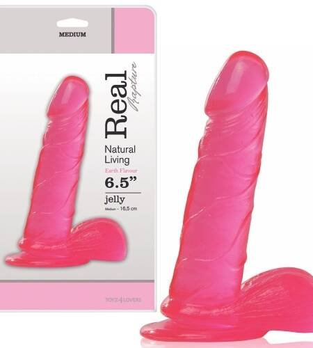 DILDO REAL RAPTURE EARTH FLAVOUR 6.5'' ROSA