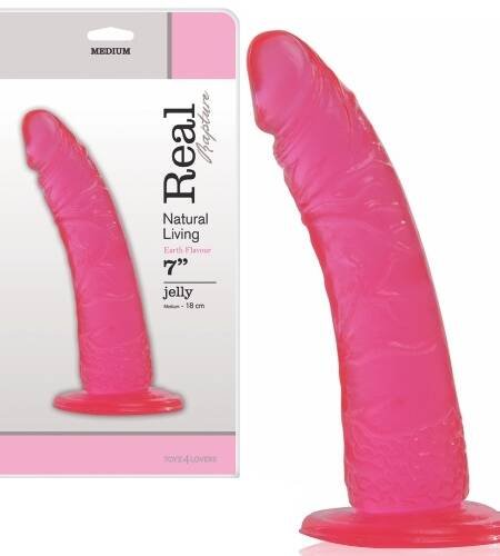 DILDO REAL RAPTURE EARTH FLAVOUR 7'' ROSA