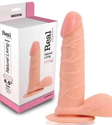 DILDO REALÍSTICO REAL RAPTURE EARTH FLAVOUR 6.5'' BRANCO