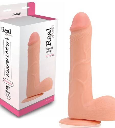 DILDO REALÍSTICO REAL RAPTURE FIRE PASSION 9'' BRANCO