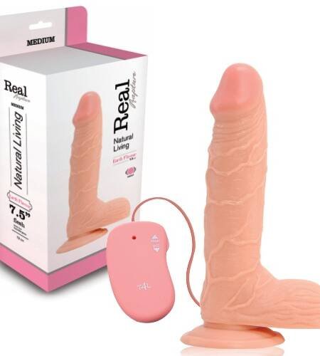 VIBRADOR REALÍSTICO REAL RAPTURE EARTH FLAVOUR 7.5'' BRANCO