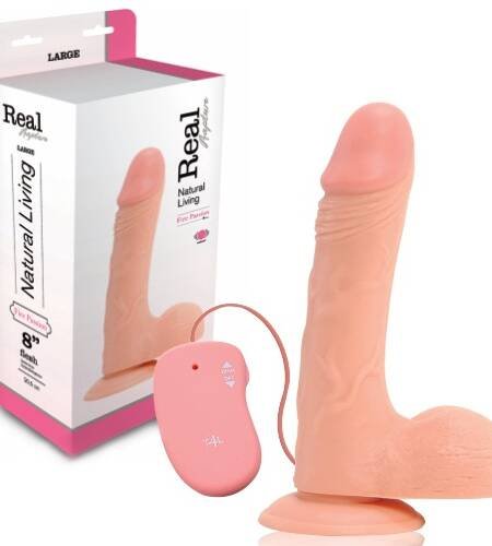 VIBRADOR REALÍSTICO REAL RAPTURE FIRE PASSION 8'' BRANCO