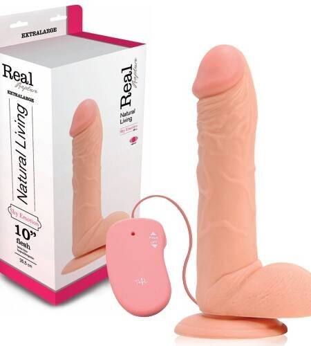 VIBRADOR REALÍSTICO REAL RAPTURE SKY EMOTION 10'' BRANCO
