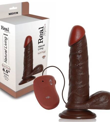 VIBRADOR REALÍSTICO REAL RAPTURE EARTH FLAVOUR 6.5'' NEGRO