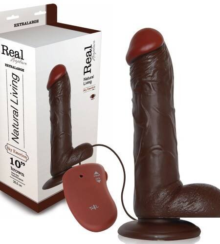 VIBRADOR REALÍSTICO REAL RAPTURE SKY EMOTION 10'' NEGRO