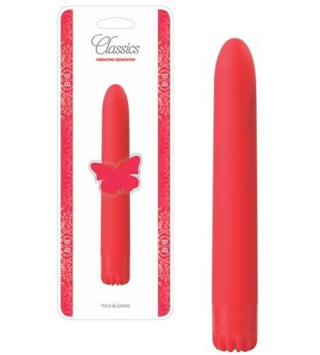VIBRADOR CLASSICS VERMELHO MÉDIO