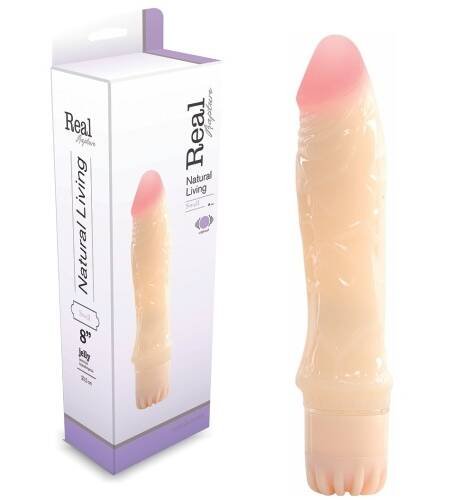 VIBRADOR JELLY REAL RAPTURE SWELL 8''