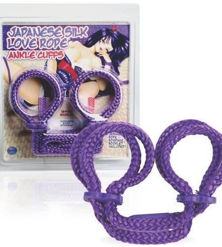 ALGEMAS PARA OS TORNOZELOS JAPANESE SILK LOVE ROPE ROXAS