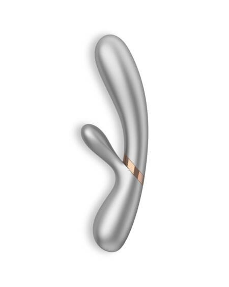 VIBRADOR HOT LOVER COM APP SATISFYER CINZA - CHAMPANHE