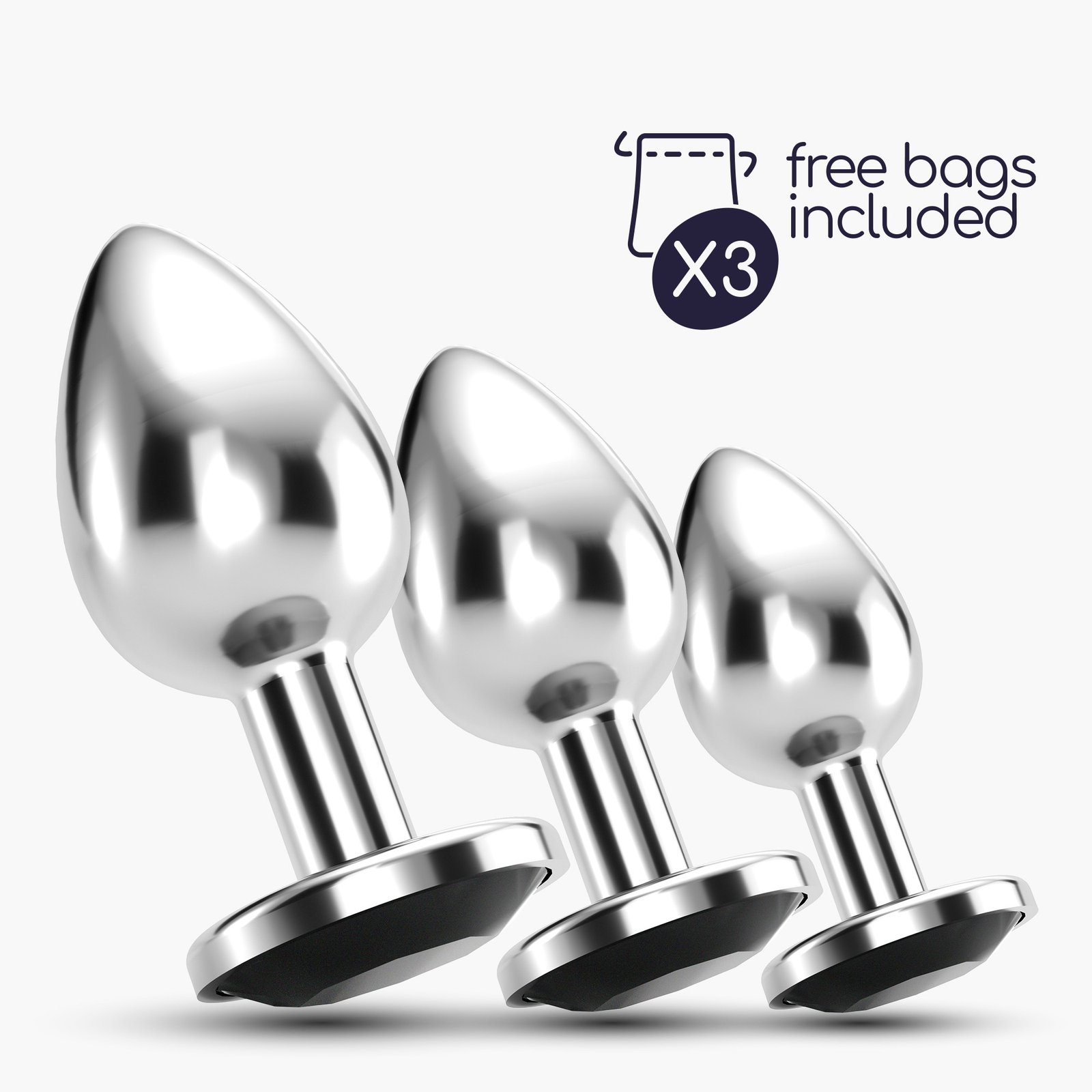 ANAL TRAIN TRIO BIJOU PRETO CRUSHIOUS COM BOLSAS INDIVIDUAIS GRÁTIS - Image 7