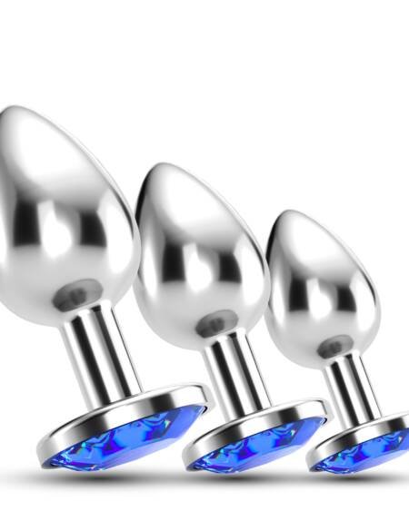 ANAL TRAIN TRIO BIJOU AZUL CRUSHIOUS COM BOLSAS INDIVIDUAIS GRÁTIS