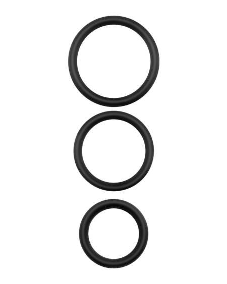 BANDOLEROS CONJUNTO DE ANÉIS DE SILICONE PARA O PÉNIS CRUSHIOUS