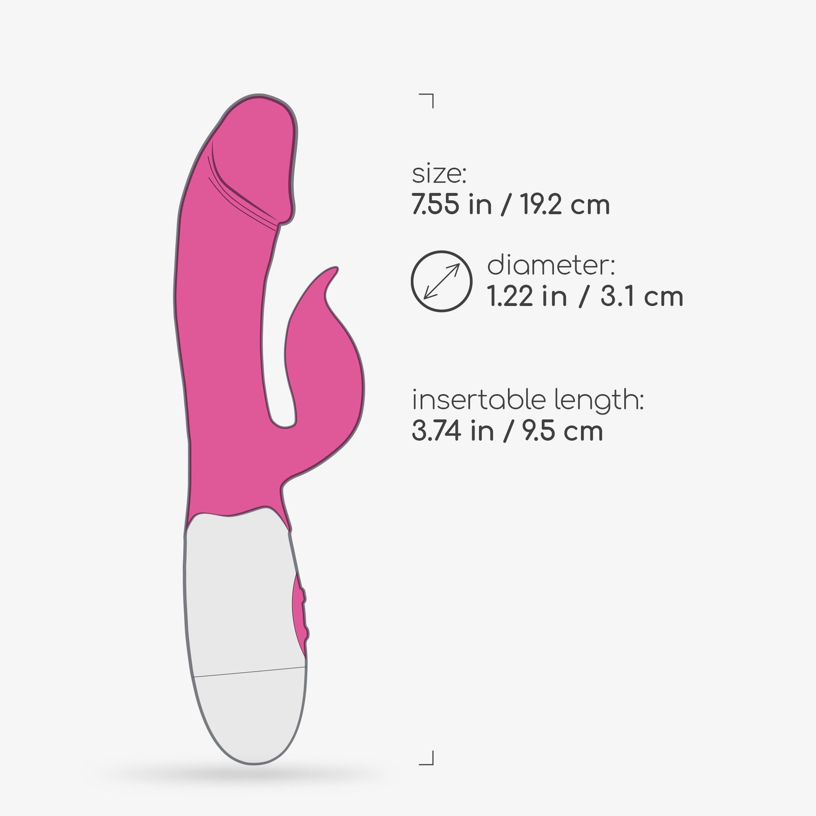 VIBRADOR COM ESTIMULADOR DE CLITÓRIS MOCHI ROSA E LUBRIFICANTE À BASE DE ÁGUA INCLUÍDO CRUSHIOUS - Image 6